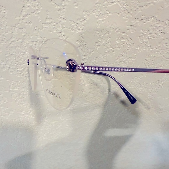 Versace Purple Rimless Eyeglasses - Picture 6 of 6
